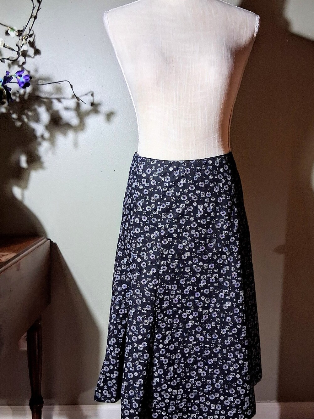 Christopher & Banks Midi Full A-Line Skirt - Vintage Like New!